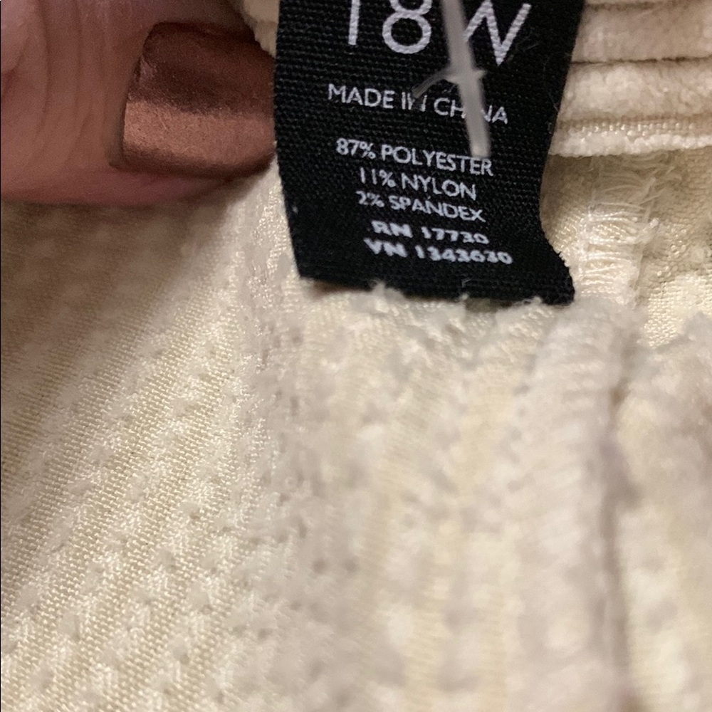 Who What Wear Cream Wide Leg Pants - Picture 7 of 13